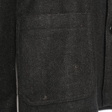 50-60s France Vintage Pascal Herringbone Wool Farmers Work Jacket