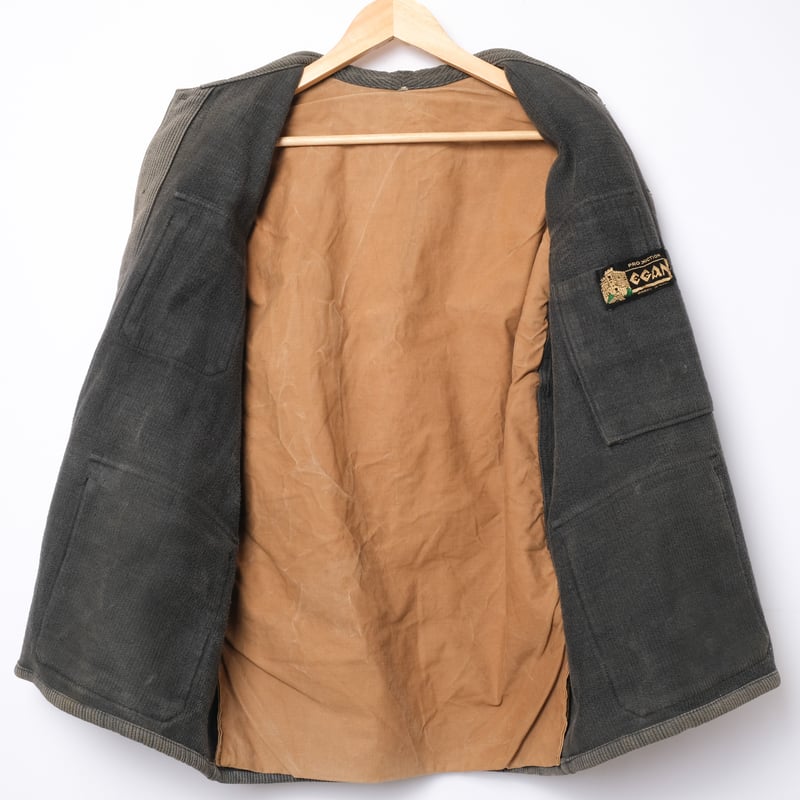 30-40s France Vintage EGAN Cotton Pique Hunting 30-40s France Vintage EGAN Cotton Pique Hunting