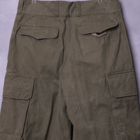 French Army M47 Trousers Early Size 35(33)Canvas  Used