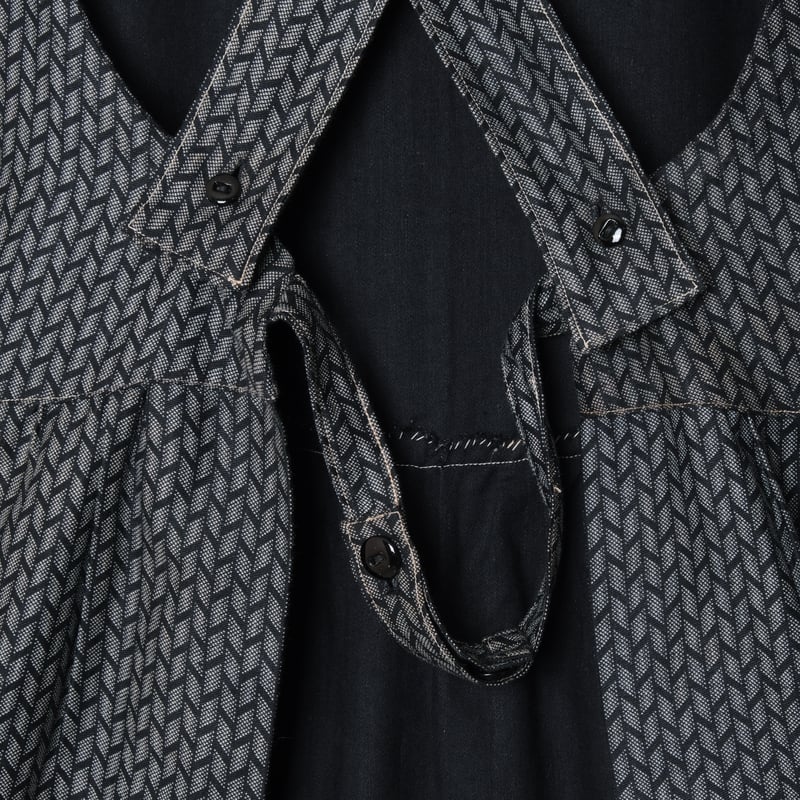 20-30s French Vintage Cotton Work Apron Dress