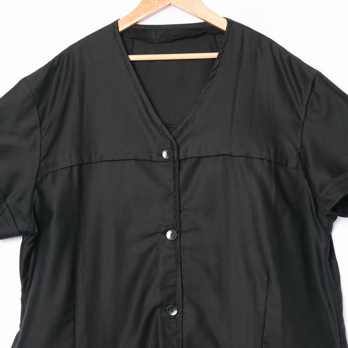 40-50s France Vintage Light Black Moleskin Half