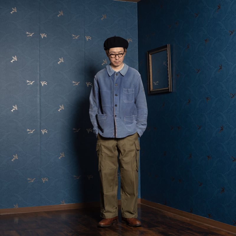 40–50s France Vintage Adolphe Lafont Blue Moles 40–50s France Vintage Adolphe Lafont Blue Moles