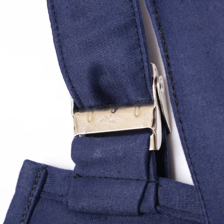 40-50s Le Mont St Michel  Blue Moleskin Work Overalls Dead Stock