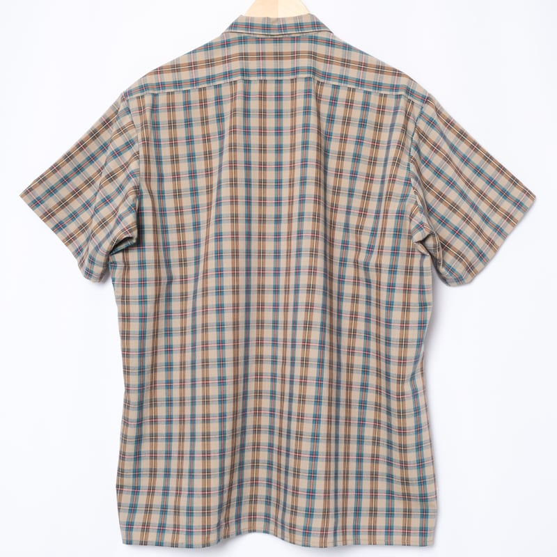60-70s Euro Vintage Checked Short Sleeve Shirt