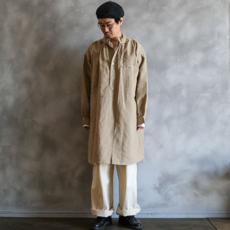 French Army Linen Hospital Bourgeron Smock Dead Stock