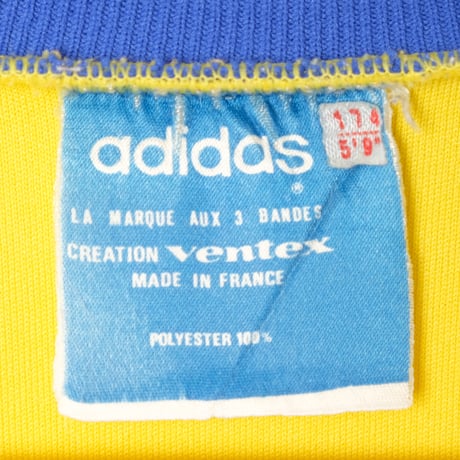 70s Vintage adidas Ventex Track Suits Yellow × Blue (Made in France) 174
