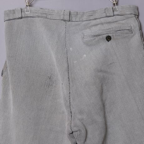 40-50s D.C.M. Vintage Cotton Pique Trousers Used