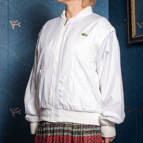 70-80s LACOSTE Blouson White（Made in France）