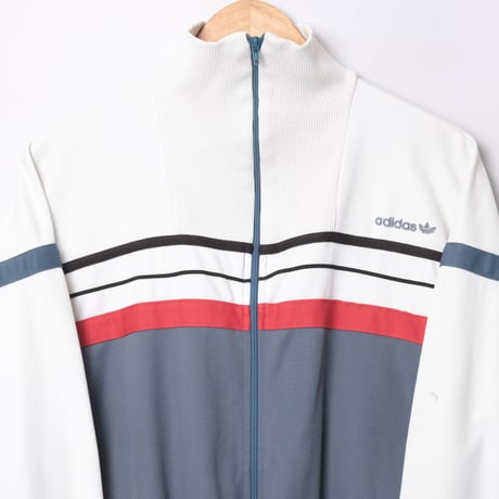 70-80s Vintage adidas Ventex Track Jacket Blue Gray × White (Made in France)