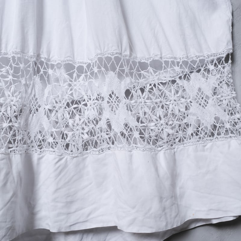 1930s French Antique Linen Church Smock ⑤ | U