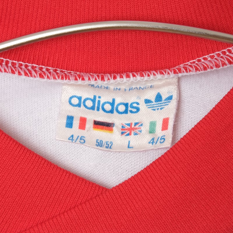 80s vintage adidas ゲームシャツ made in France 【公式通販】