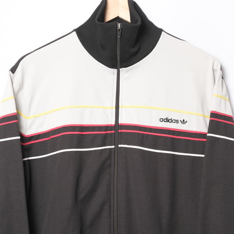 70-80s Vintage adidas Ventex Track Jacket Black × Light Gray(Made in France)