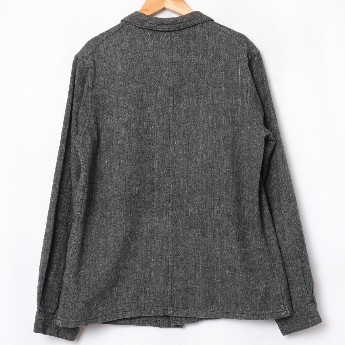 40s フランス　ワークウェア　ブラックシャンブレー　ジャケット 40s France Vintage Black Chambray Work Jacket D