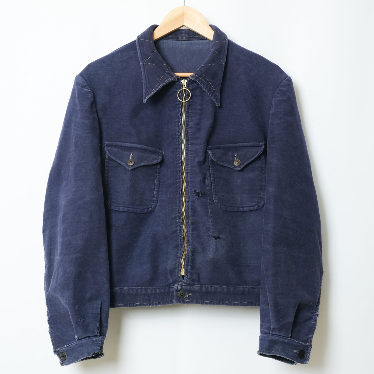 40s-50s Moleskin Cyclist Jacket | Ugla パンと古着と本