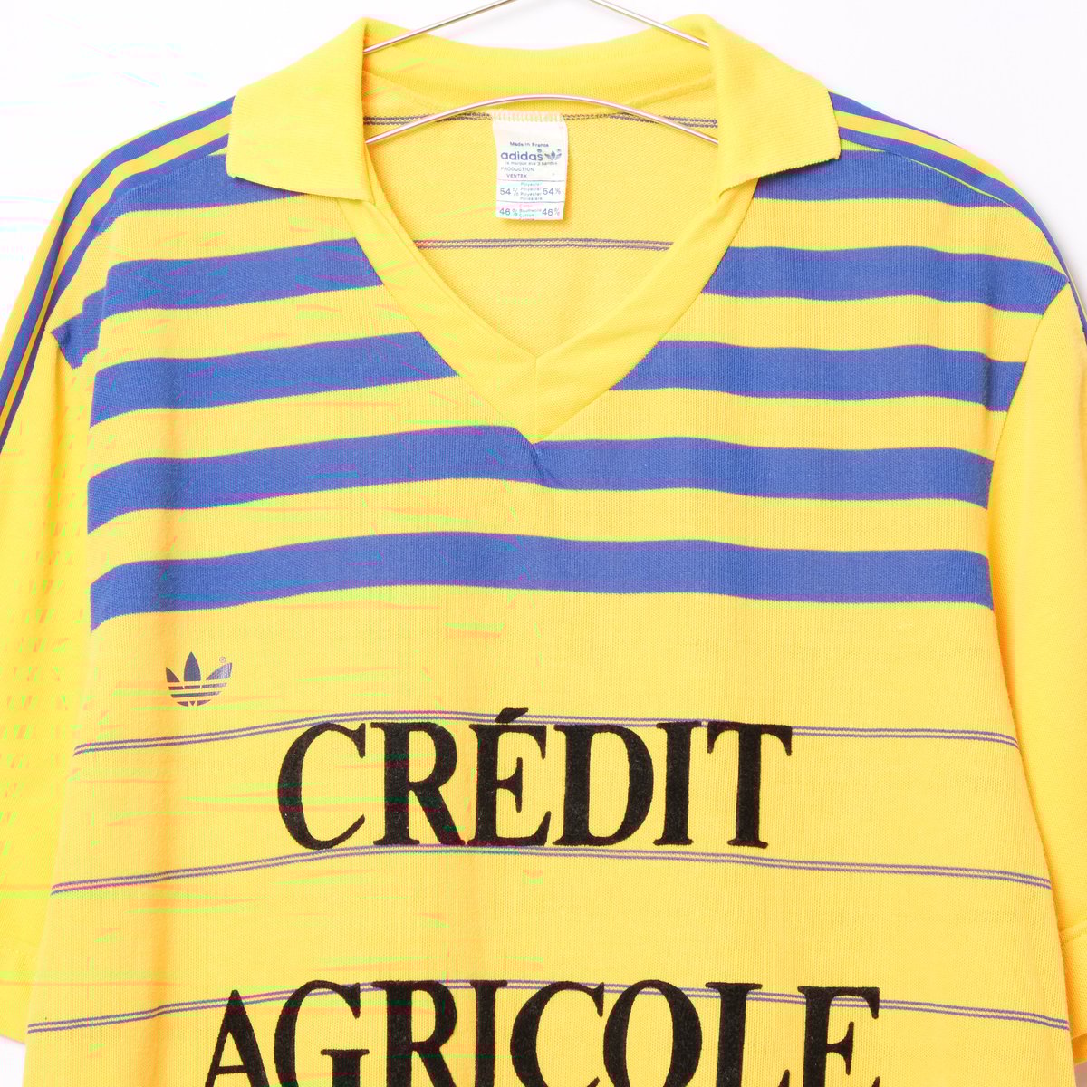 70年代 ヴィンテージ フランス製 adidas ventex サッカーシャツ 70-80s Vintage adidas Ventex Half Sleeve Game S
