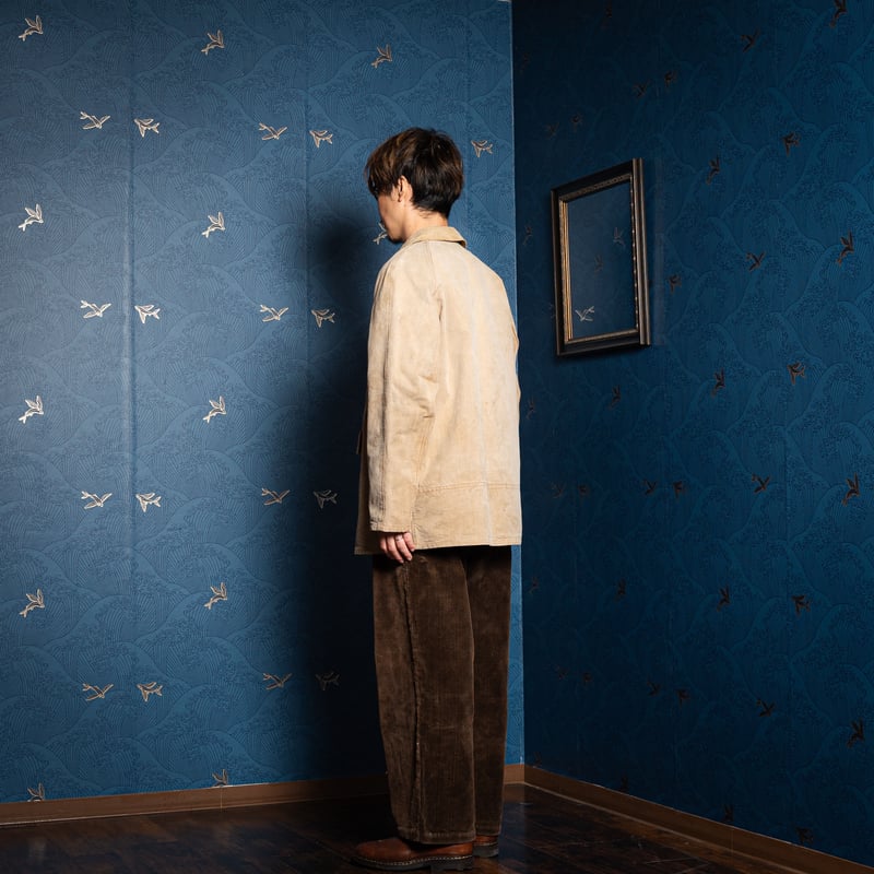 50s France Vintage Fisherman Smock With Game Po