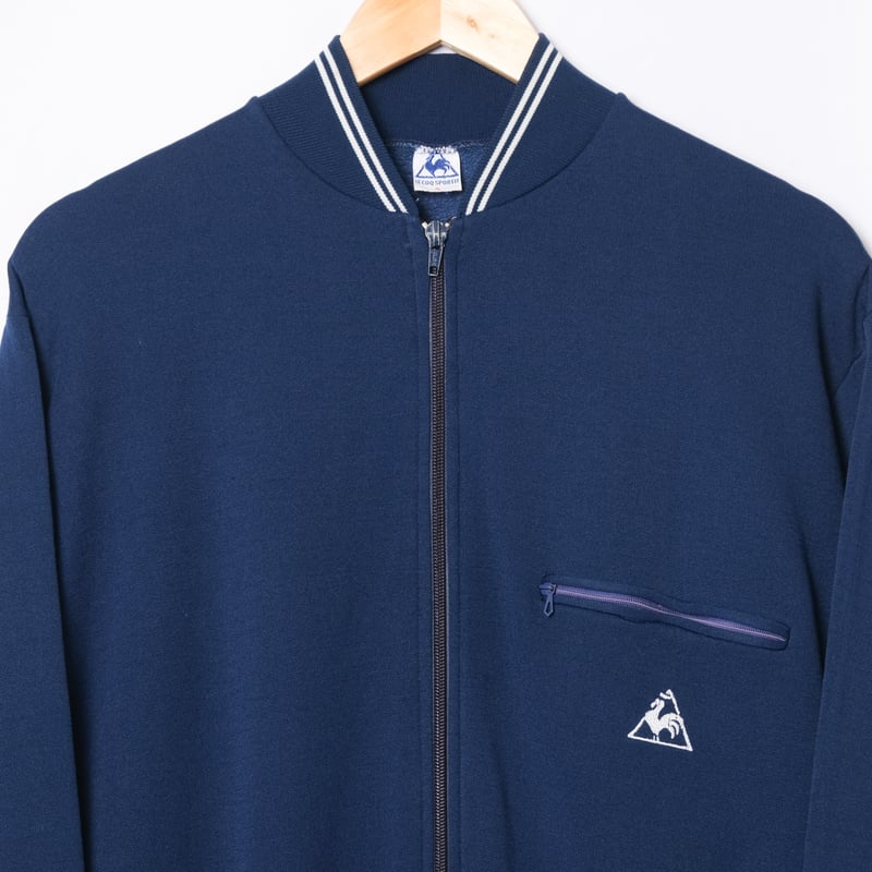 ヴィンテージ　ブルーピーコック　ロケット　ゴルデット　アメリカ製 60-70s Vintage Le coq Collarless Track Jacket N