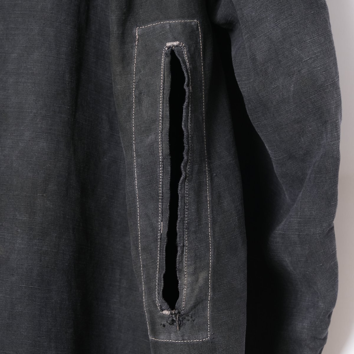 30-40s France Vintage SALACHE Black Linen Maqui 30-40s France Vintage SALACHE Black Linen Maqui