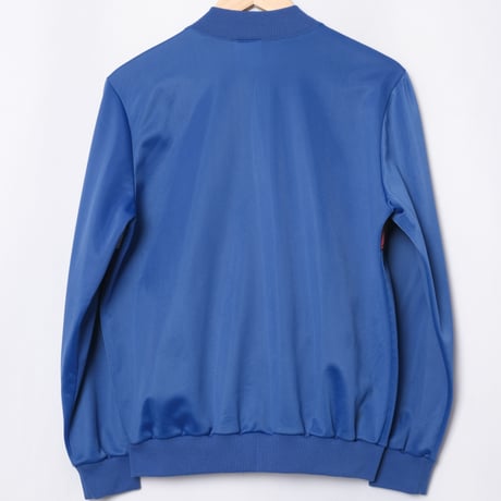 70-80s Vintage adidas Collarless Track Jacket Blue（Made in U.S.A.）