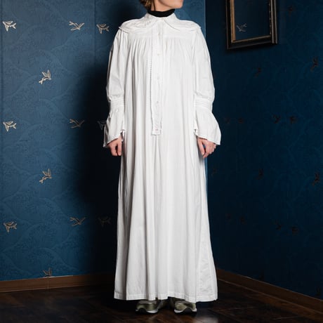 France Antique Cotton Night Dress 2