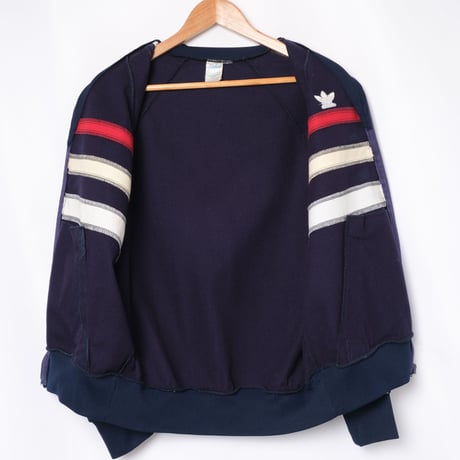 70-80s Vintage adidas Ventex Track Jacket Model First Navy× White ×Red (Made in France)