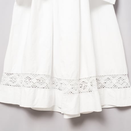 -30s France Antique Cotton Church Smock 2
