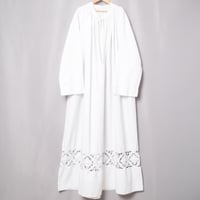 Early 1900s France  Antique Cotton Church Smock