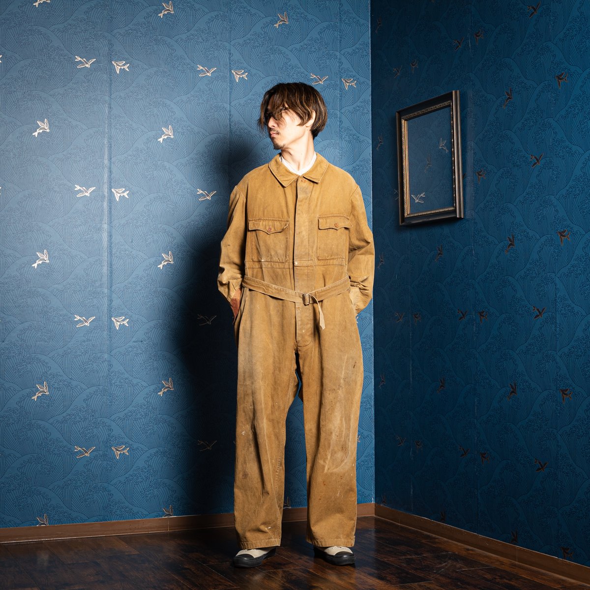 【最終価格】1930s アドルフラフォン　コットンツイルジャケット　リペア 最終価格】1930s アドルフラフォン コットンツイルジャケット