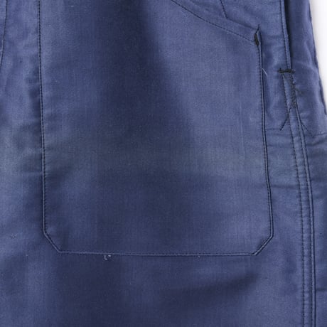 30-40s Adolphe Lafont Blue Moleskin Work Overalls Dead Stock