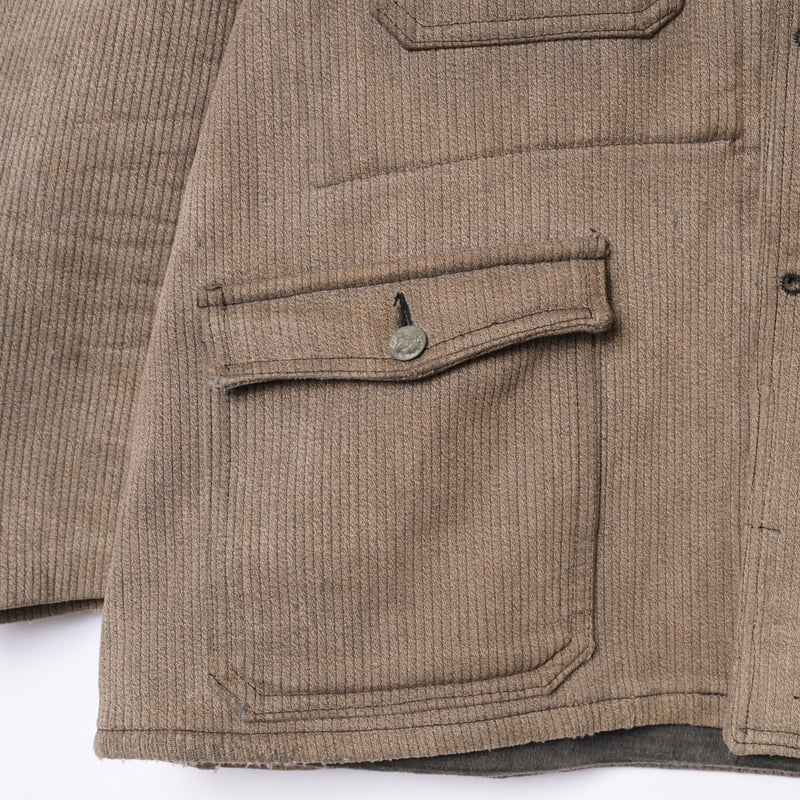 40-50s France Vintage Cotton Pique Hunting Jack 40-50s France Vintage Cotton Pique Hunting Jack