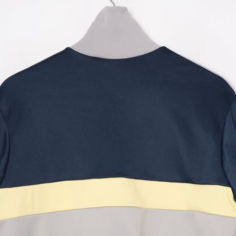 70-80s Vintage adidas VENTEX Track Jacket Grey×Navy×Yellow (Made in France)