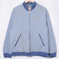 70-80s LACOSTE Reversible Cotton Blouson Light Blue（Made in France）