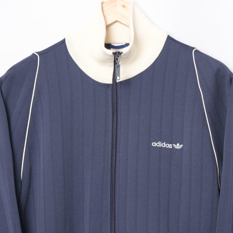 80s Vintage adidas Track Jacket Navy × Ivory (Made in West Germany)