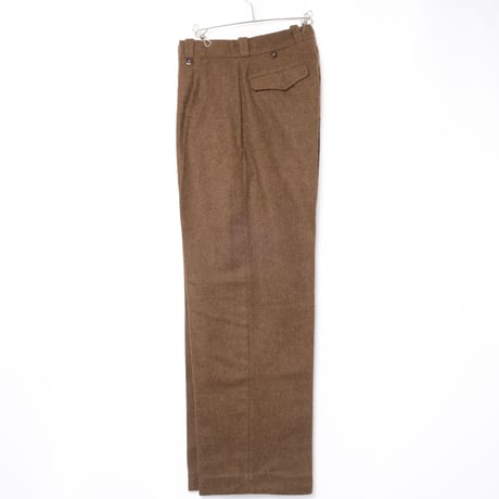 50s French Army Wool Trousers Size 32 Dead Stock