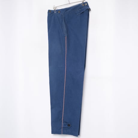 -30s France Vintage Fireman HBT Cotton Trousers