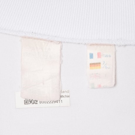 80s Vintage adidas Track Jacket White × Light Gray (Made in France)