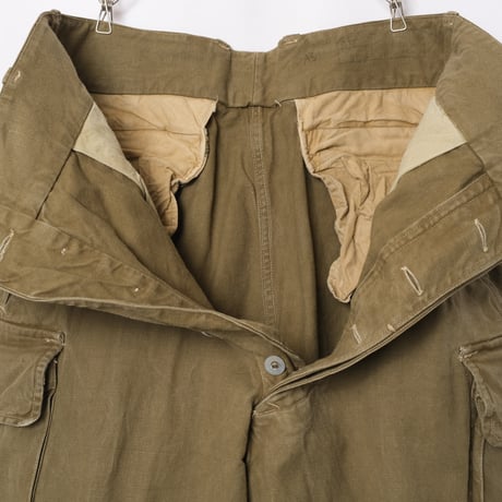 French Army M47 Trousers Early 比翼 Metal Button Size 13-4