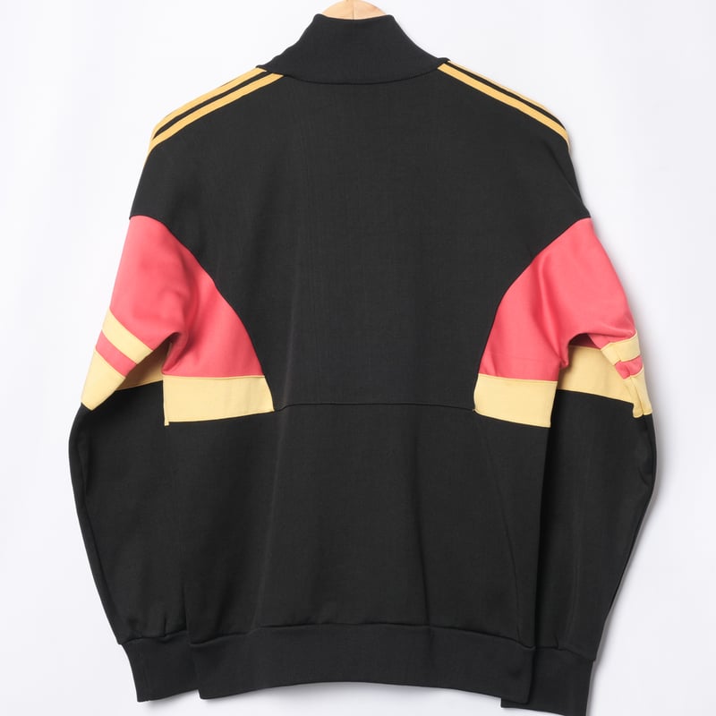 80S vintage adidasアディダス 赤×黄色 特注 ジャージパーカ adidas(アディダス) / 80s～/デサント製ジャージ/L/ポリエステル