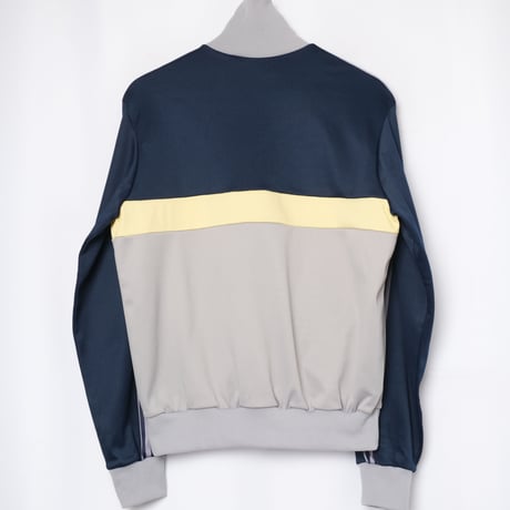 70-80s Vintage adidas VENTEX Track Jacket Grey×Navy×Yellow (Made in France)