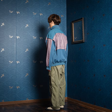 80s Vintage adidas Track Jacket Blue Gray × Gray (Made in West Germany)