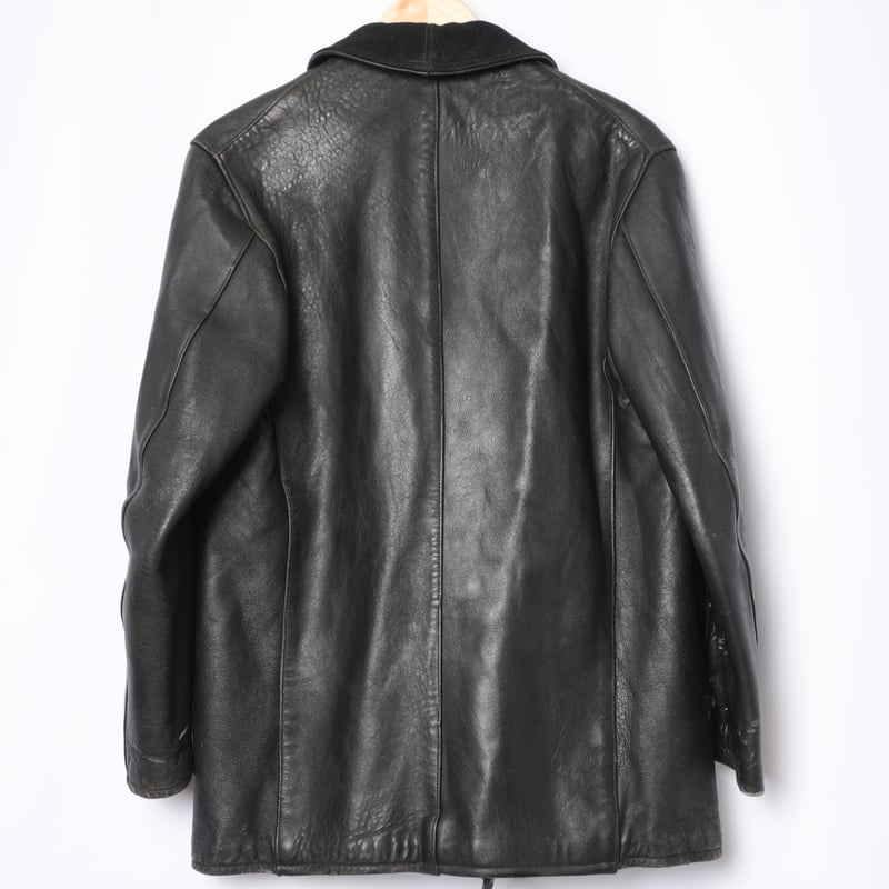40-50s France Vintage Leather Jacket ( Corbusie