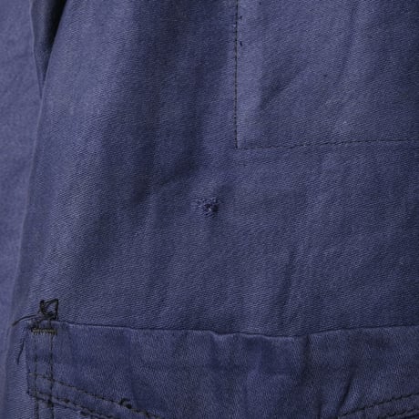 40s France Vintage Le Robste Blue Light Moleskin Jacket Dead Stock