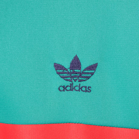 70-80s Vintage adidas Ventex Track Jacket Green×Red×Navy (Made in France)
