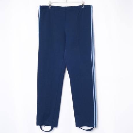 70-80s Vintage adidas Ventex Track Trousers Navy × Light Blue (Made in France)