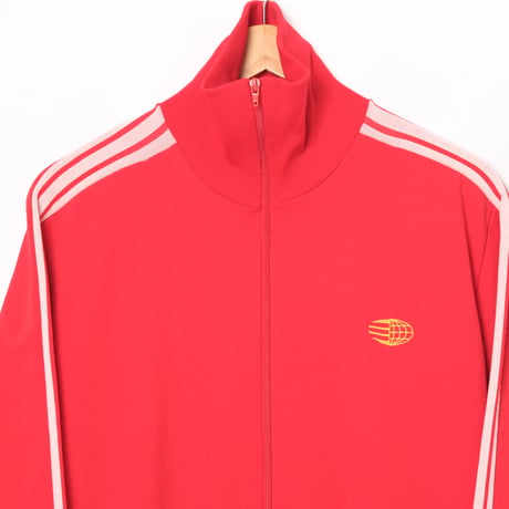 60s Vintage adidas Ventex Track Jacket Late World Mark Red (Made in France)