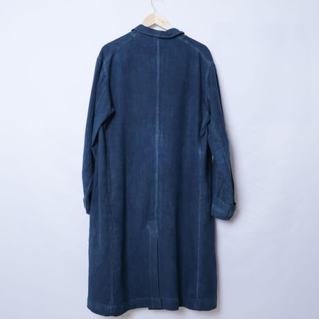 30-40s France Vintage  Indigo Linen  Maquignon Coat