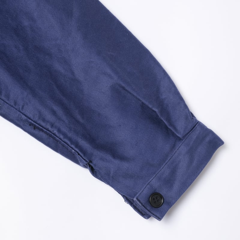 〜50s 刺繍タグ \"Le Populaire\" ブルーモールスキン 50's LE POPULAIRE モールスキンフレンチワークジャケット [Dead Stock
