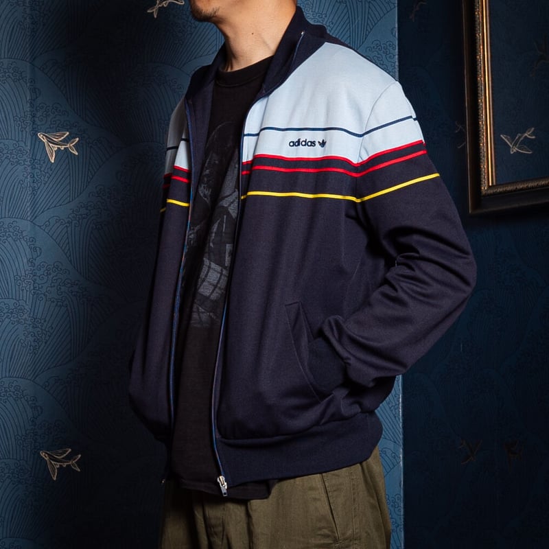70-80s Vintage adidas Ventex Track Jacket Navy× 70-80s Vintage adidas Ventex Track Jacket Navy×