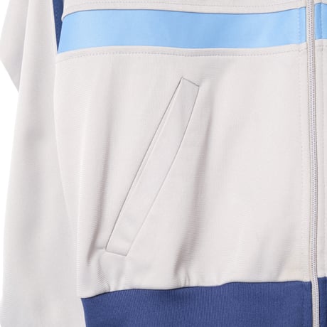 70-80s Vintage adidas Ventex Track Jacket Model First Gray×Navy×Yellow×Light Blue(Made in France)