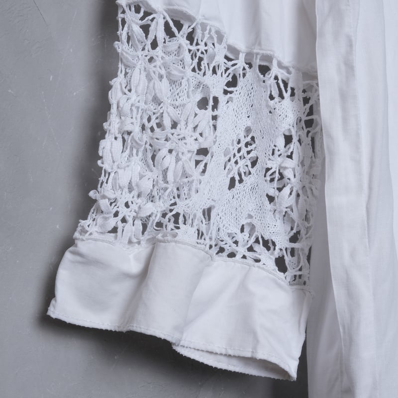 1930s French Antique Linen Church Smock ⑤ | U 1930s French Antique Linen Church Smock ⑤ | U